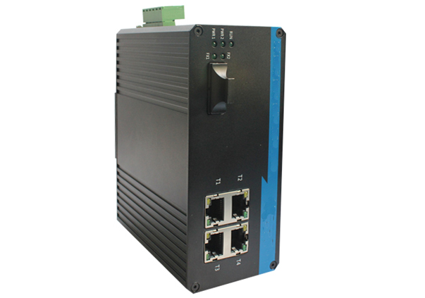 千兆1光4电工业级光纤收发器 功能、应用与广州汉信通信厂家解析